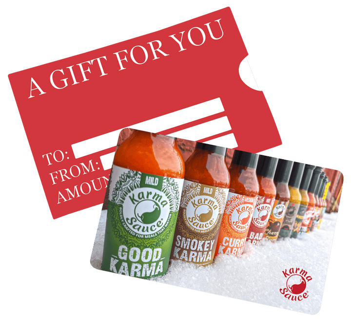 Physical Karma Sauce Gift card hot sauce by Karma Sauce Company LLC